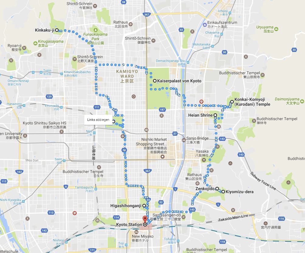 "Land der aufgehenden Sonne" II, die Kaiser-Stadt Kyoto