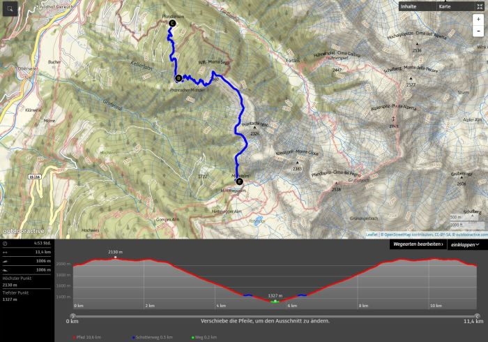 Mahd-Alm, Wanderung im Hirzerwandergebiet V