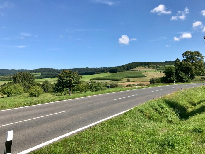 schöne Aussicht zwischen Neunkirchen und Großenbuch